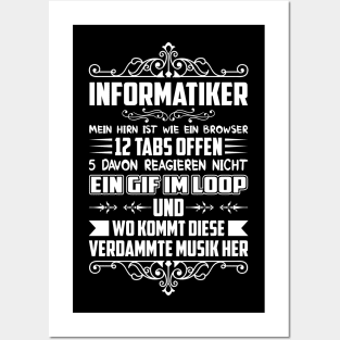 Informatiker Informatik Browser Computer IT Sprüche Software Posters and Art